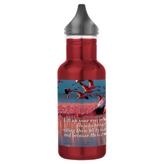 Bouteille D'eau Levez vos yeux en haut, Dieu & Création Verset