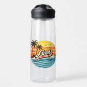Bouteille D'eau Levi Retro Sunset Name Design (Avant)