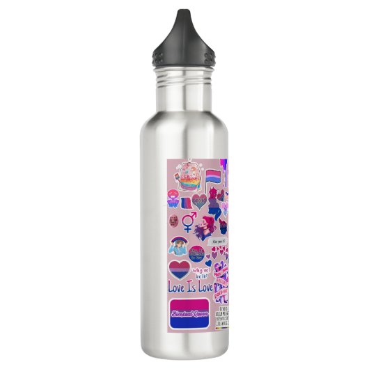 Bouteille d'eau LGBTQ (Gauche)