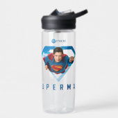 Bouteille D'eau L'homme de l'acier en vol (Gauche)