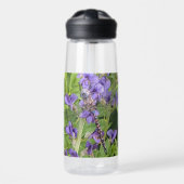 Bouteille D'eau Libellule Darner aux Yeux Bleus sur Fleur (Avant)