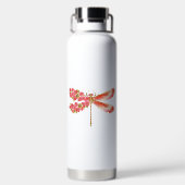 Bouteille D'eau libellule de fleurs avec sakura de bijoux (Plage)