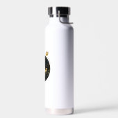 Bouteille D'eau libellule d'or en cercle noir (Gauche)