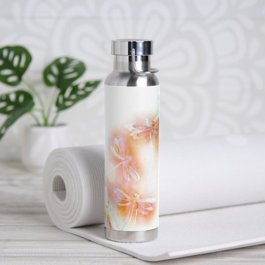 Bouteille D'eau libellules aquarelles (Yoga)