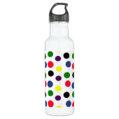 Bouteille D'eau Liberté colorée de points (Devant)