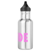 Bouteille D'eau Liberté de mariée rose (Droite)