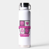Bouteille D'eau Libra Birthday Crest™ for October 1-23 (Arrière)