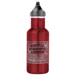 Bouteille D'eau Licence Baritone