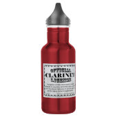 Bouteille D'eau Licence Clarinet (Gauche)