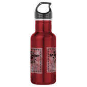 Bouteille D'eau Licence de chant Barbershop (Devant)