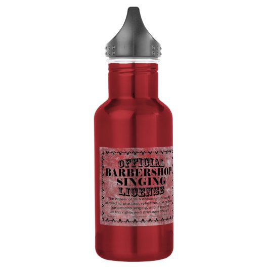 Bouteille D'eau Licence de chant Barbershop (Gauche)