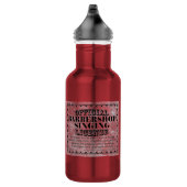 Bouteille D'eau Licence de chant Barbershop (Droite)