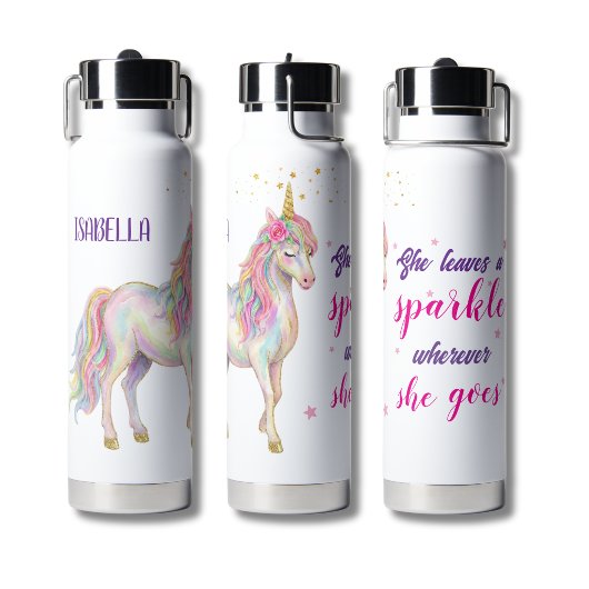 Bouteille d'eau Licorne Filles Mignonnes