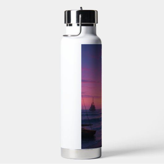 Bouteille D'eau Lighthouse in Colorful Sunset - (Évier)