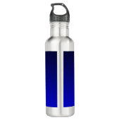 Bouteille D'eau Ligne bleue mince (Dos)