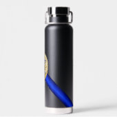 Bouteille D'eau Ligne bleue mince (Arrière)