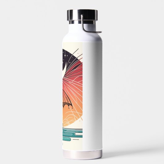 Bouteille D'eau Ligne Boho Surreal Moon & Umrella (Gauche)