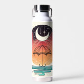 Bouteille D'eau Ligne Boho Surreal Moon & Umrella (Avant)