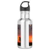 Bouteille D'eau Lignes d'alimentation Coucher de soleil Silhouette (Devant)