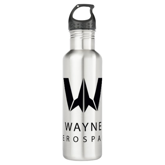 Bouteille D'eau Ligue de Justice | Logo Wayne Aerospace (Devant)