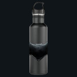 Bouteille D'eau Ligue de Justice | Symbole de batman métallique<br><div class="desc">Voici le symbole de batte métallique usé de Batman,  tiré du film de la Ligue de la Justice.</div>