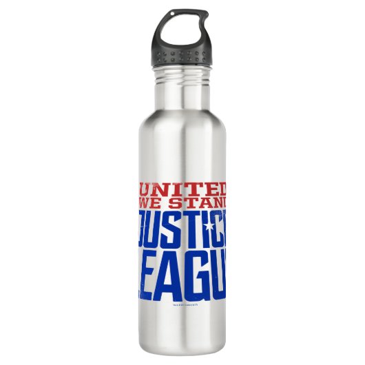 Bouteille D'eau Ligue de Justice | United We Stand Graphic (Devant)