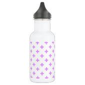 Bouteille D'eau Lilac polka croise sur blanc (Gauche)