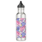 Bouteille D'eau Lilac rose actif des années 80 Memphis (Droite)