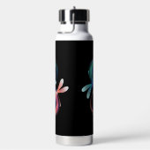 Bouteille D'eau L'infini avec des libellules lumineuses (Évier)