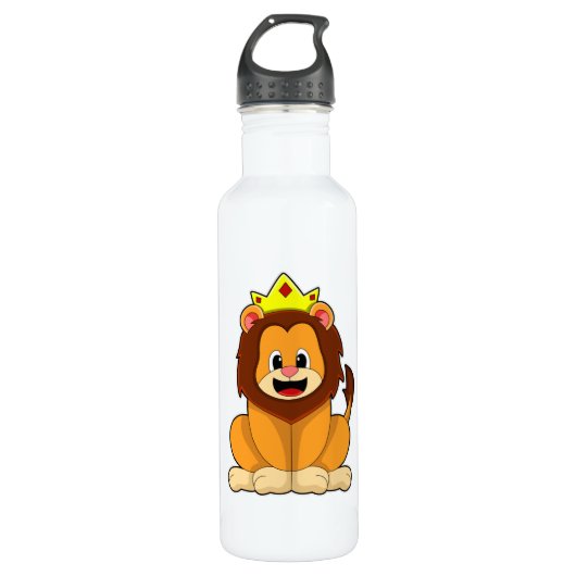 Bouteille D'eau Lion avec couronne (Devant)
