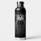 Bouteille D'eau Lion avec monogramme de couronne (Droite)
