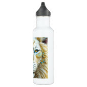 Bouteille D'eau Lion blanc et or majestueux (Droite)