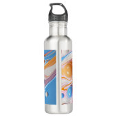 Bouteille D'eau Liquide coloré avec bulles (Dos)