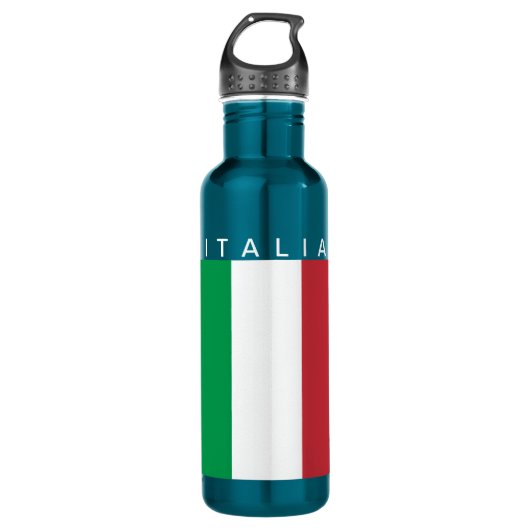 Bouteille D'eau L'Italie - drapeau italien (Devant)