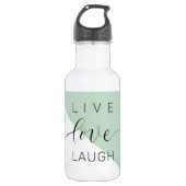 Bouteille D'eau Live Love Lauder Motivation Positive Citation (Devant)