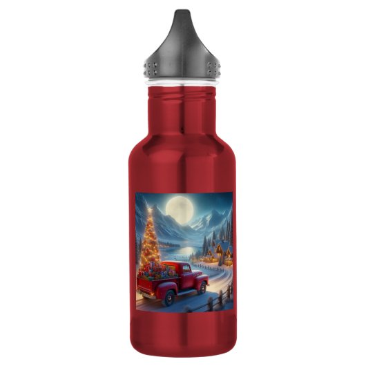 Bouteille D'eau Livraison de Noël magique (Gauche)