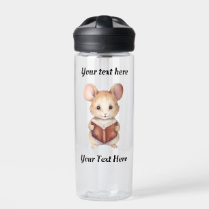 Bouteille D'eau Livre de lecture Cute Mouse
