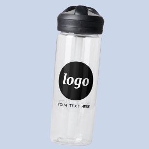 Bouteille D'eau Logo avec texte de marque commerciale promotionnel