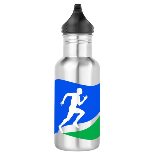 Bouteille D'eau Logo Blue Runner (Droite)