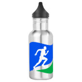 Bouteille D'eau Logo Blue Runner (Gauche)