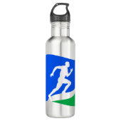 Bouteille D'eau Logo Blue Runner personnalisé (Devant)