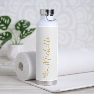 Bouteille D'eau Logo botanique moderne avec nom