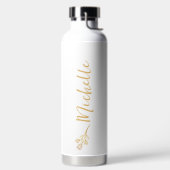 Bouteille D'eau Logo botanique moderne avec nom (Droite)