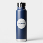 Bouteille D'eau Logo cercle blanc Navy marqué (Gym)