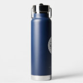 Bouteille D'eau Logo cercle blanc Navy marqué (Salle de sport)