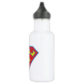 Bouteille D'eau Logo classique Supergirl avec fond bleu (Droite)