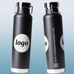 Bouteille D'eau Logo Code QR Texte Marque commerciale Promotion