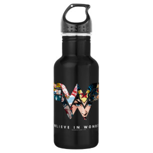Bouteille D'eau Logo Collage "Belider In Wonder" De Wonder Woman