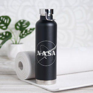 Bouteille D'eau Logo couleur unique de la NASA Eclipse noir isolé