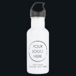 Bouteille D'eau Logo de base Personnalisé, Entreprise ou Marketing<br><div class="desc">Ajoutez votre logo et votre texte pour créer une bouteille d'eau personnalisée cool pour votre entreprise ou événement. Ces bouteilles sont très bonnes pour le marketing et les promotions.</div>